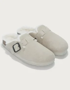 Suede Corkbed Mule Slipper