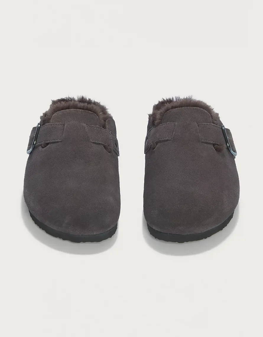 Suede Corkbed Mule Slipper