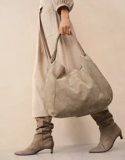 Suede Hobo Bag