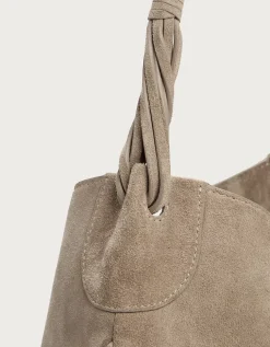 Suede Hobo Bag