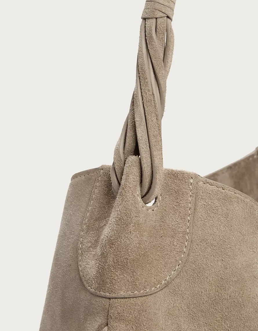 Suede Hobo Bag