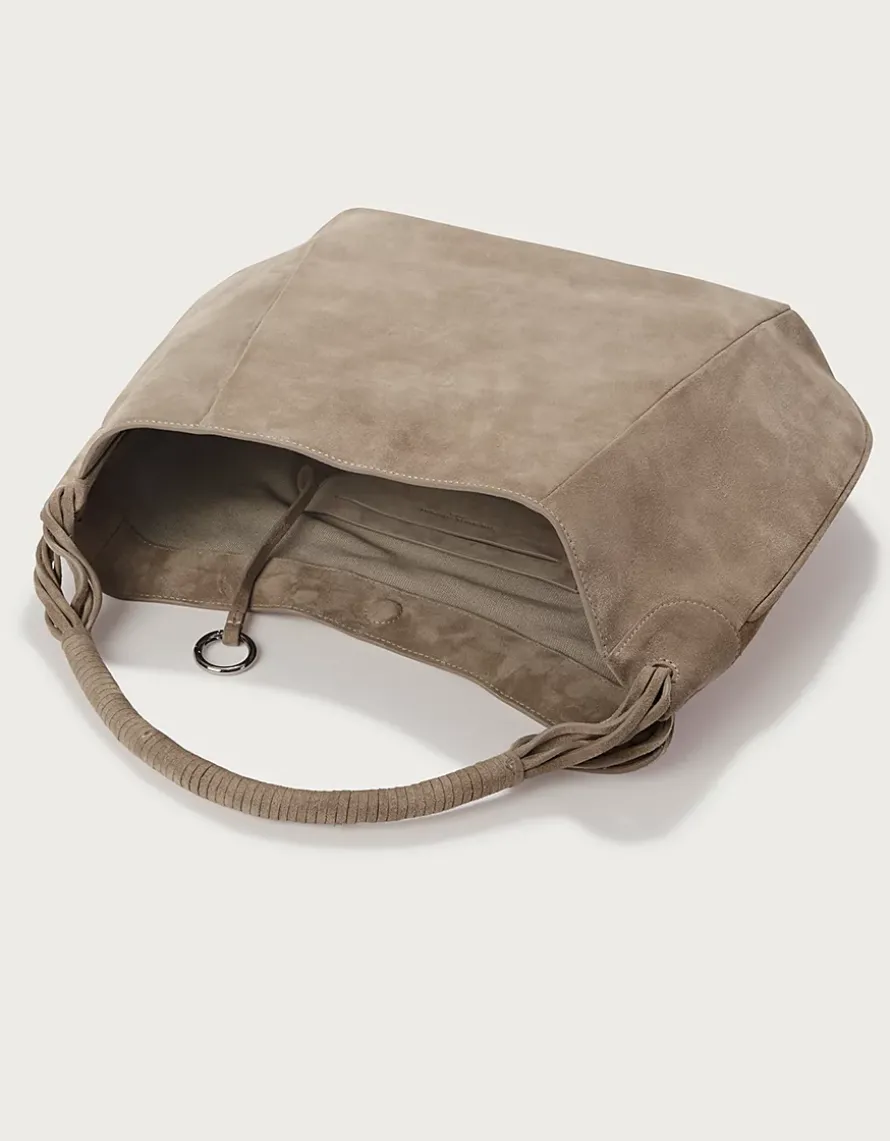Suede Hobo Bag