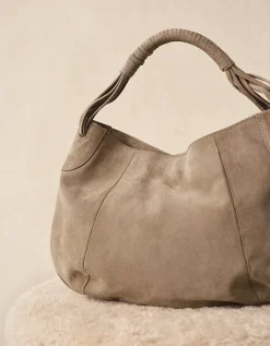 Suede Mini Hobo Bag