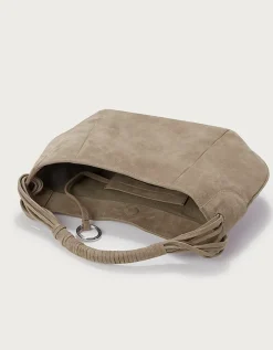 Suede Mini Hobo Bag