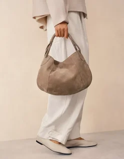 Suede Mini Hobo Bag