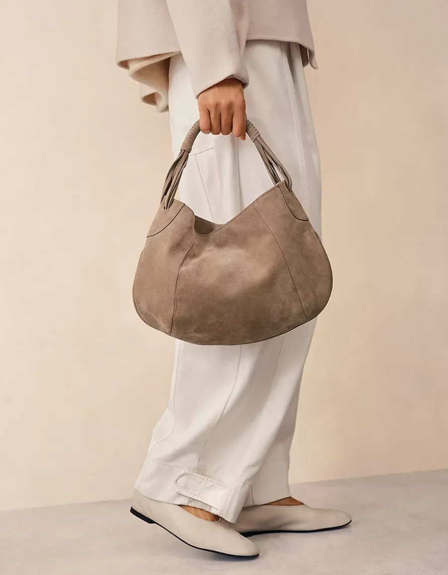 Suede Mini Hobo Bag
