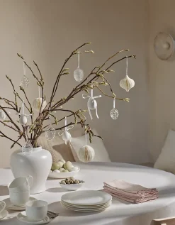 Swirl and Spots Glass Egg Decorations – Set of 6