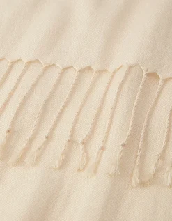 TENCEL™ Modal Wool Plain Fringe Scarf