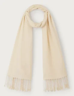 TENCEL™ Modal Wool Plain Fringe Scarf