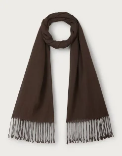 TENCEL™ Modal Wool Plain Fringe Scarf