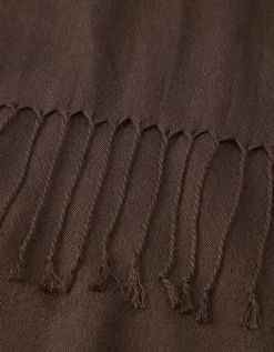 TENCEL™ Modal Wool Plain Fringe Scarf