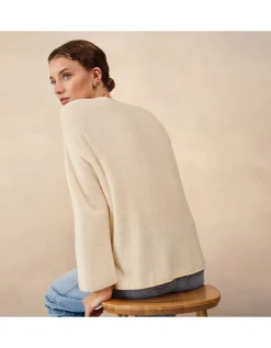 Textured Stitch Jumper with Cashmere