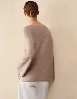 Textured Stitch Jumper with Cashmere