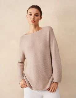 Textured Stitch Jumper with Cashmere