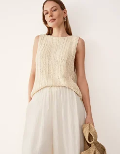 Textured Stitch Knitted Tank