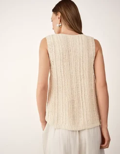 Textured Stitch Knitted Tank