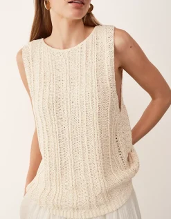 Textured Stitch Knitted Tank