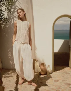 Textured Stitch Knitted Tank