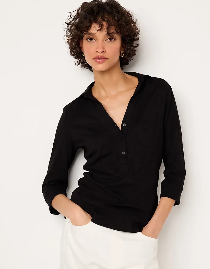 The Perfect Organic Cotton Rib Side Shirt