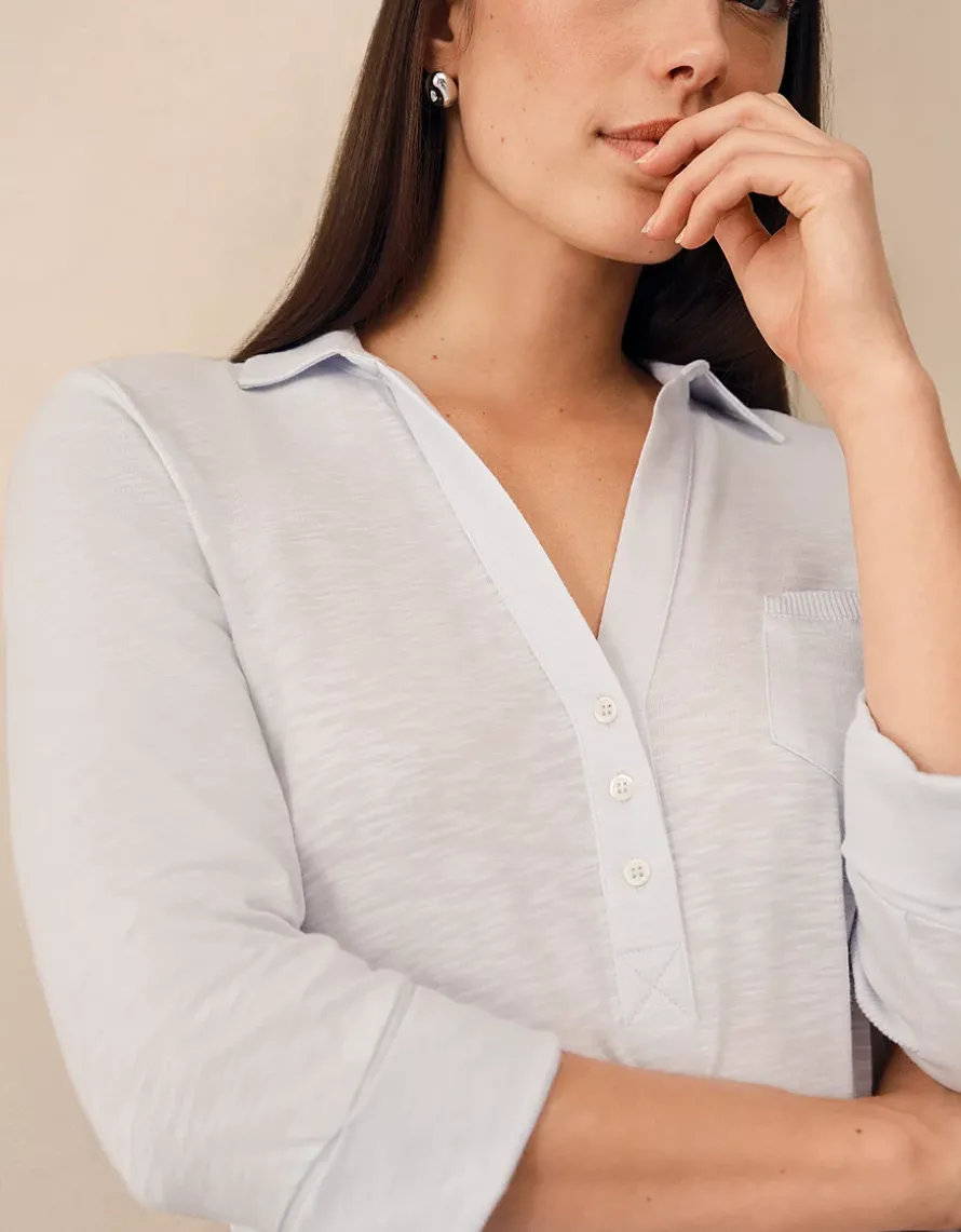 The Perfect Organic Cotton Rib Side Shirt