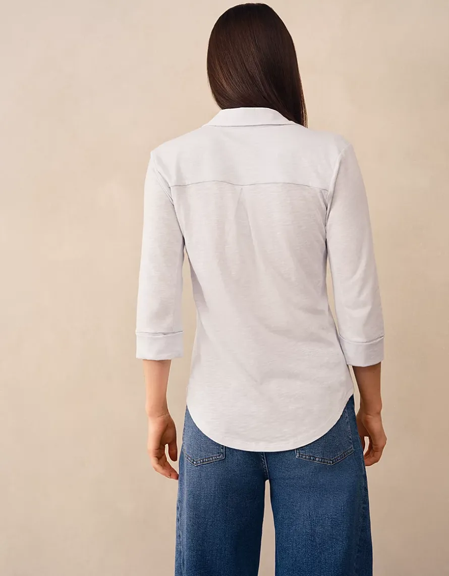 The Perfect Organic Cotton Rib Side Shirt