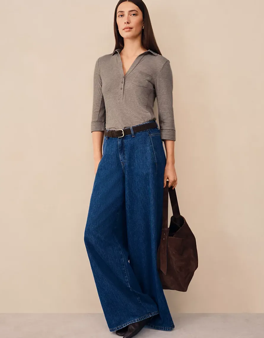 The Perfect Organic Cotton Rib Side Shirt
