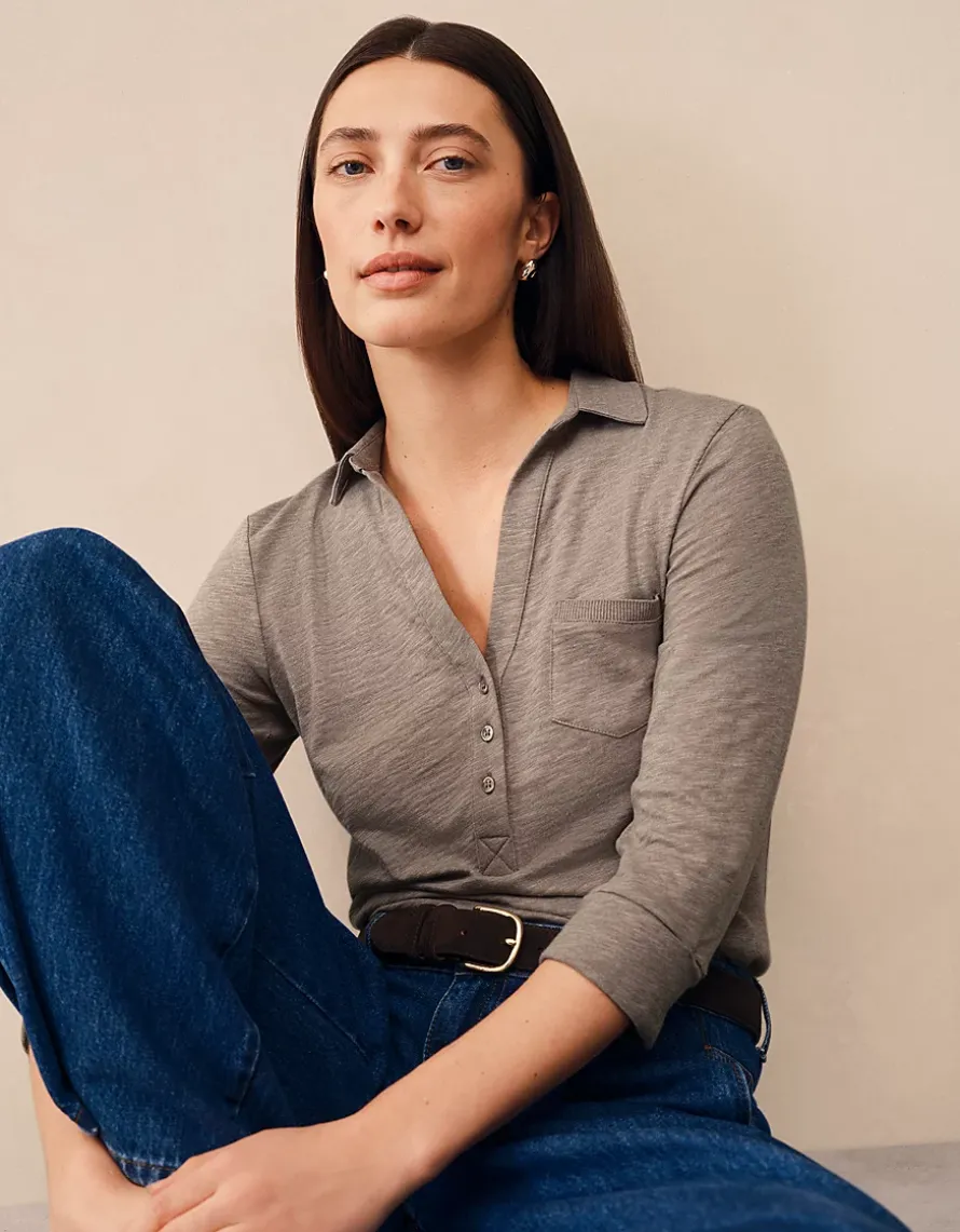 The Perfect Organic Cotton Rib Side Shirt