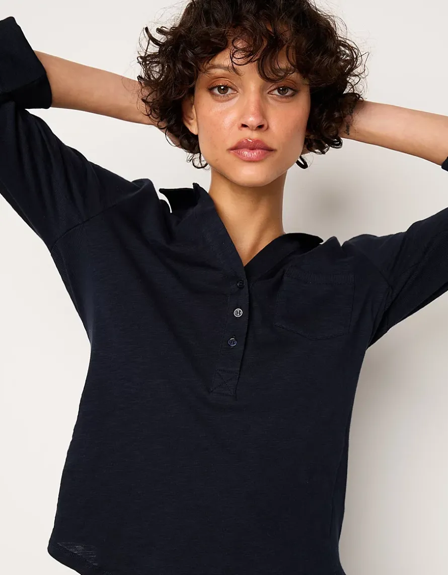 The Perfect Organic Cotton Rib Side Shirt