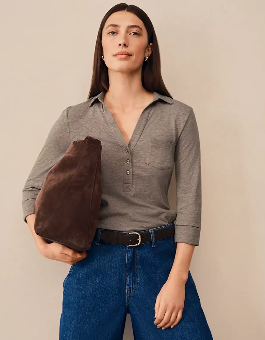 The Perfect Organic Cotton Rib Side Shirt