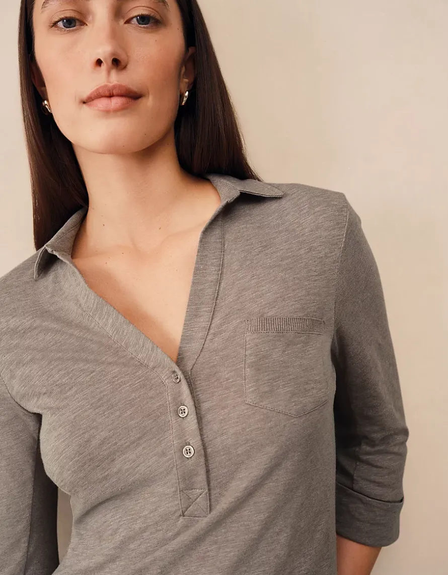 The Perfect Organic Cotton Rib Side Shirt