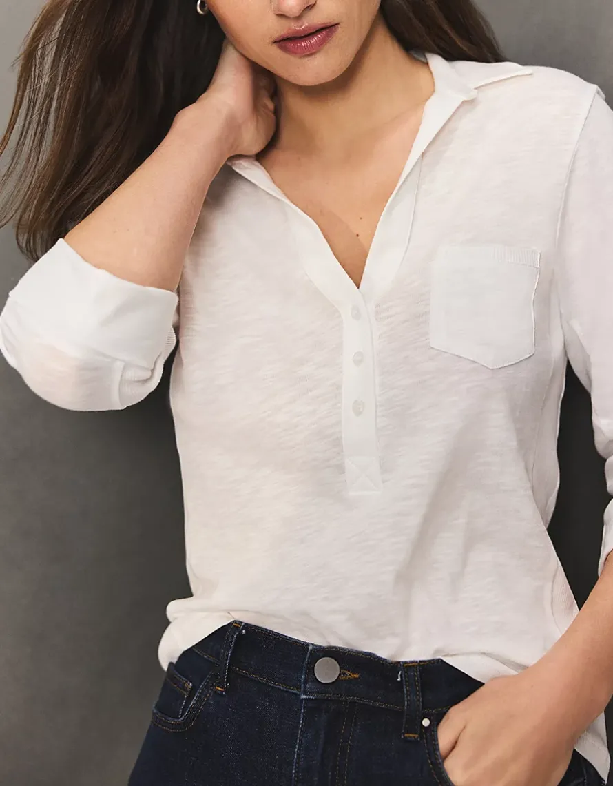 The Perfect Organic Cotton Rib Side Shirt