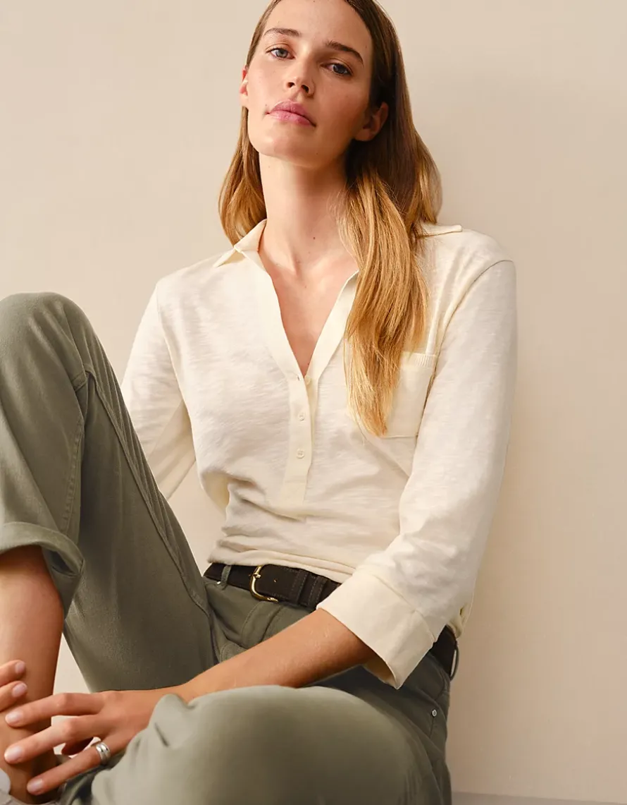The Perfect Organic Cotton Rib Side Shirt