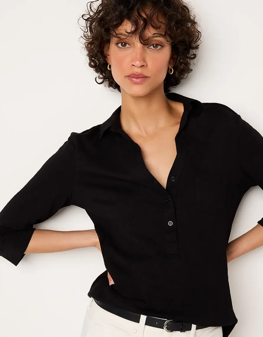 The Perfect Organic Cotton Rib Side Shirt