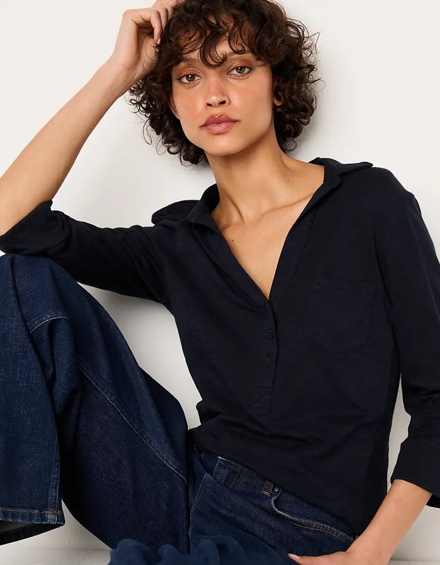 The Perfect Organic Cotton Rib Side Shirt