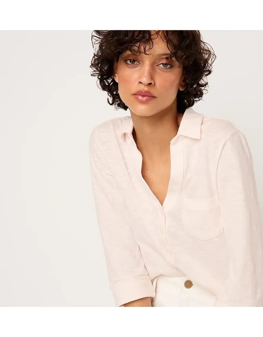 The Perfect Organic Cotton Rib Side Shirt