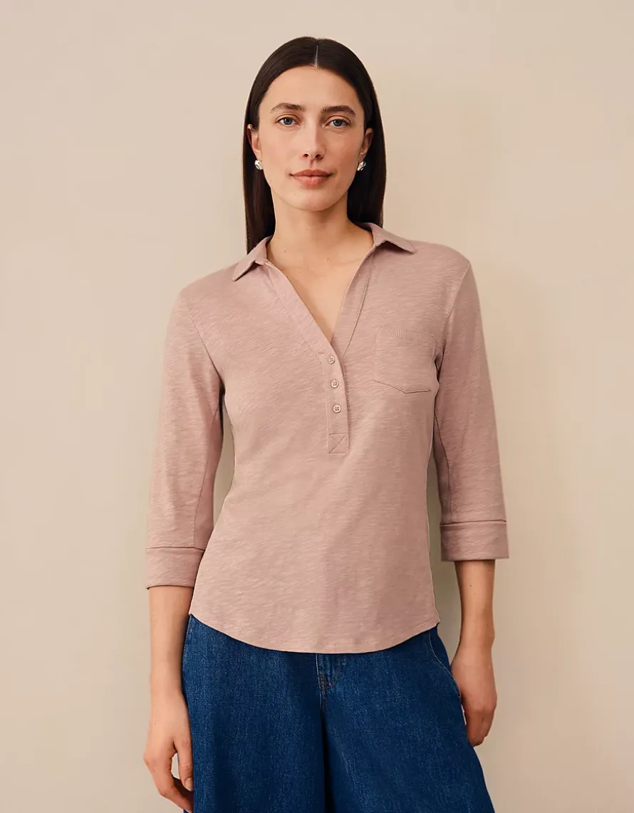 The Perfect Organic Cotton Rib Side Shirt