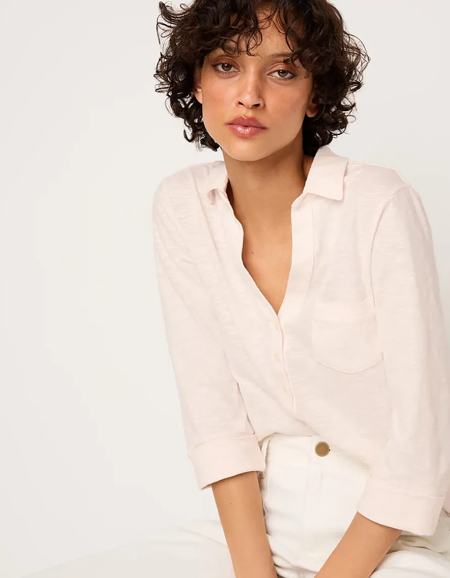 The Perfect Organic Cotton Rib Side Shirt