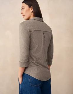 The Perfect Organic Cotton Rib Side Shirt