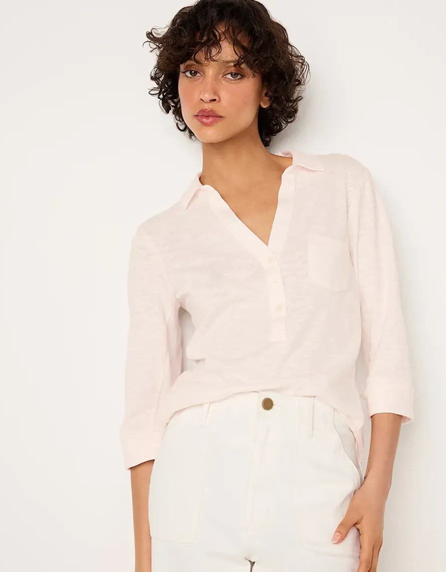 The Perfect Organic Cotton Rib Side Shirt
