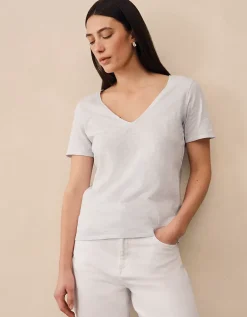 The Perfect Organic Cotton Slub V-Neck T-Shirt