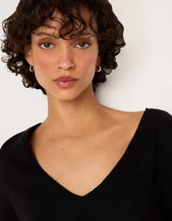 The Perfect Organic Cotton Slub V-Neck T-Shirt