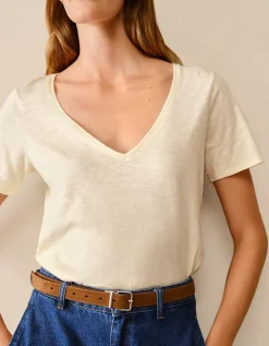 The Perfect Organic Cotton Slub V-Neck T-Shirt