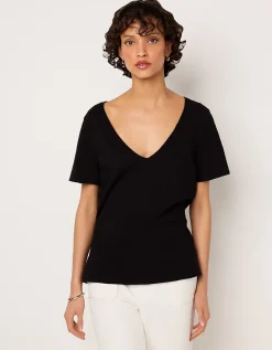 The Perfect Organic Cotton Slub V-Neck T-Shirt