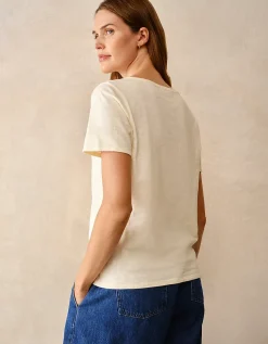 The Perfect Organic Cotton Slub V-Neck T-Shirt