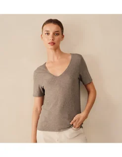 The Perfect Organic Cotton Slub V-Neck T-Shirt