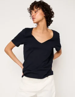 The Perfect Organic Cotton Slub V-Neck T-Shirt