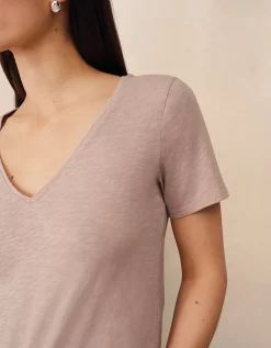 The Perfect Organic Cotton Slub V-Neck T-Shirt