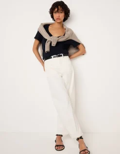 The Perfect Organic Cotton Slub V-Neck T-Shirt