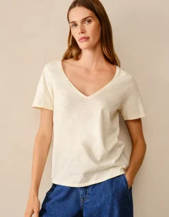 The Perfect Organic Cotton Slub V-Neck T-Shirt
