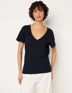 The Perfect Organic Cotton Slub V-Neck T-Shirt